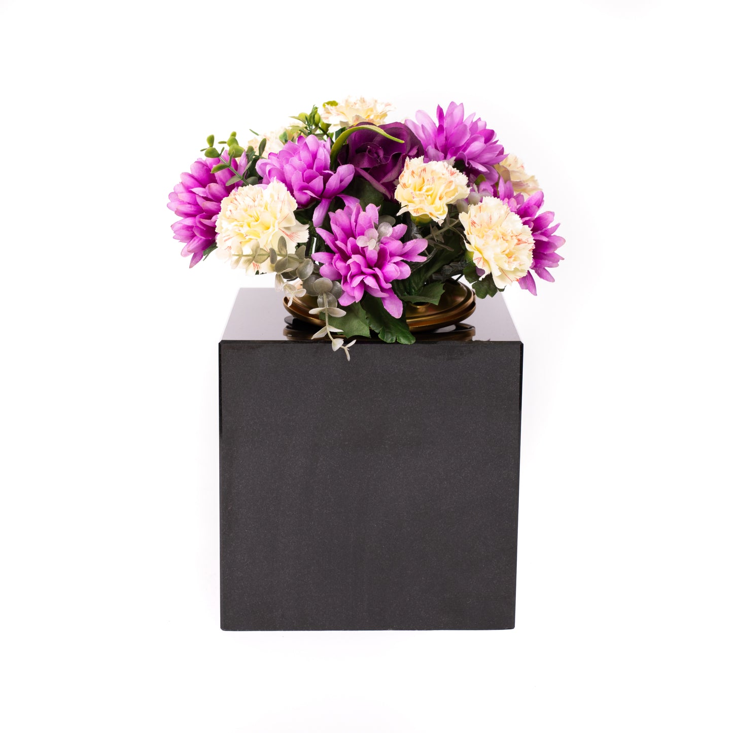 6" Black Headstone Vase