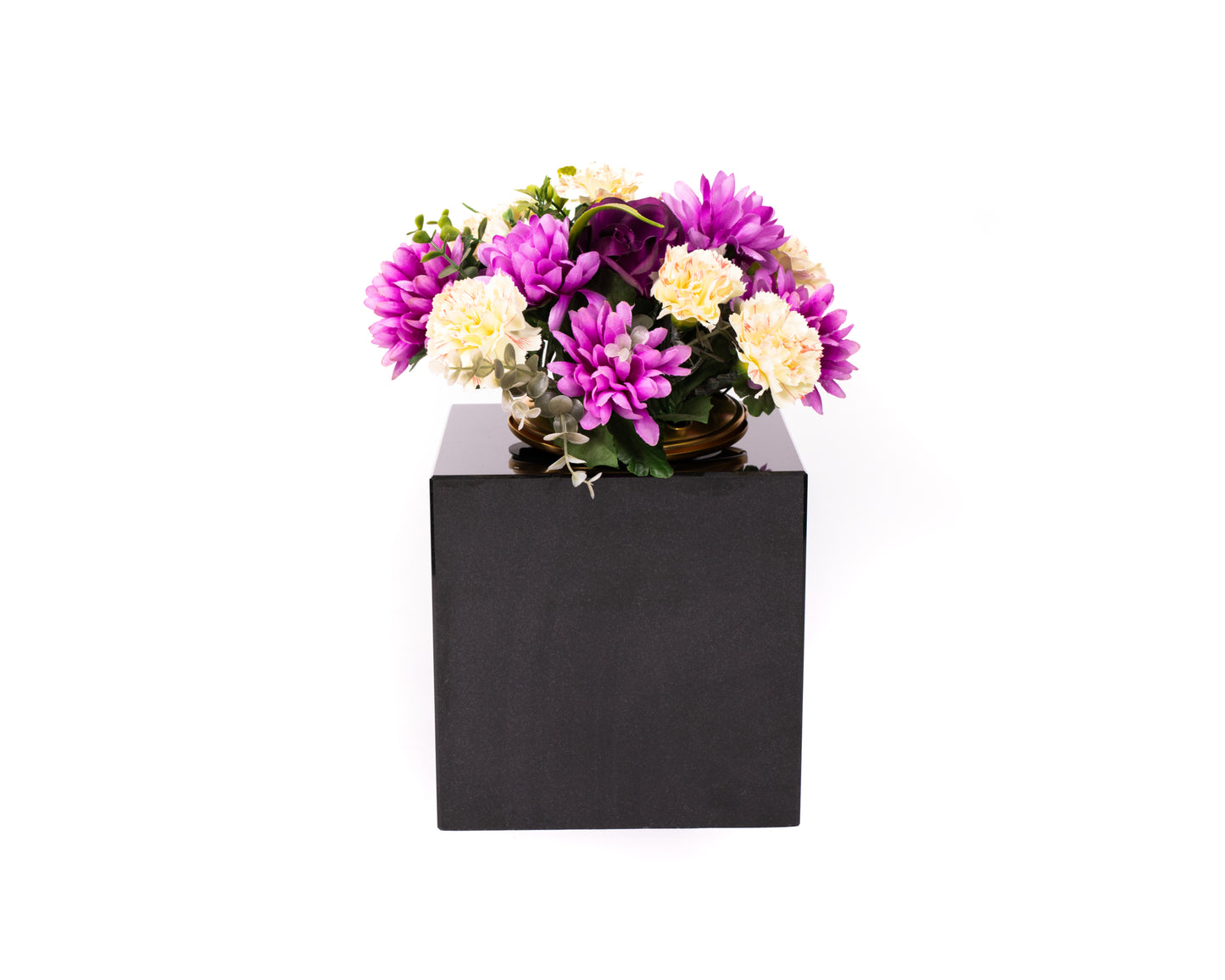 6" Black Headstone Vase