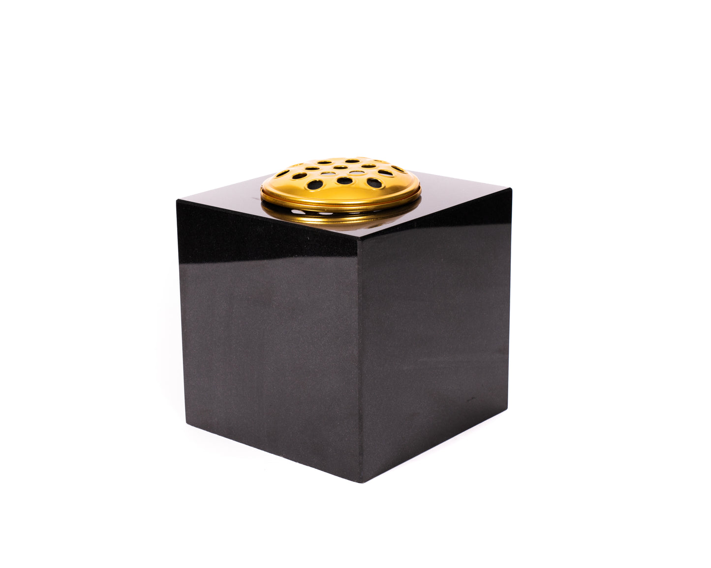 6" Black Headstone Vase