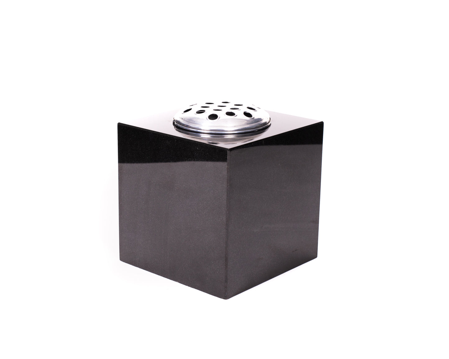 6" Black Headstone Vase