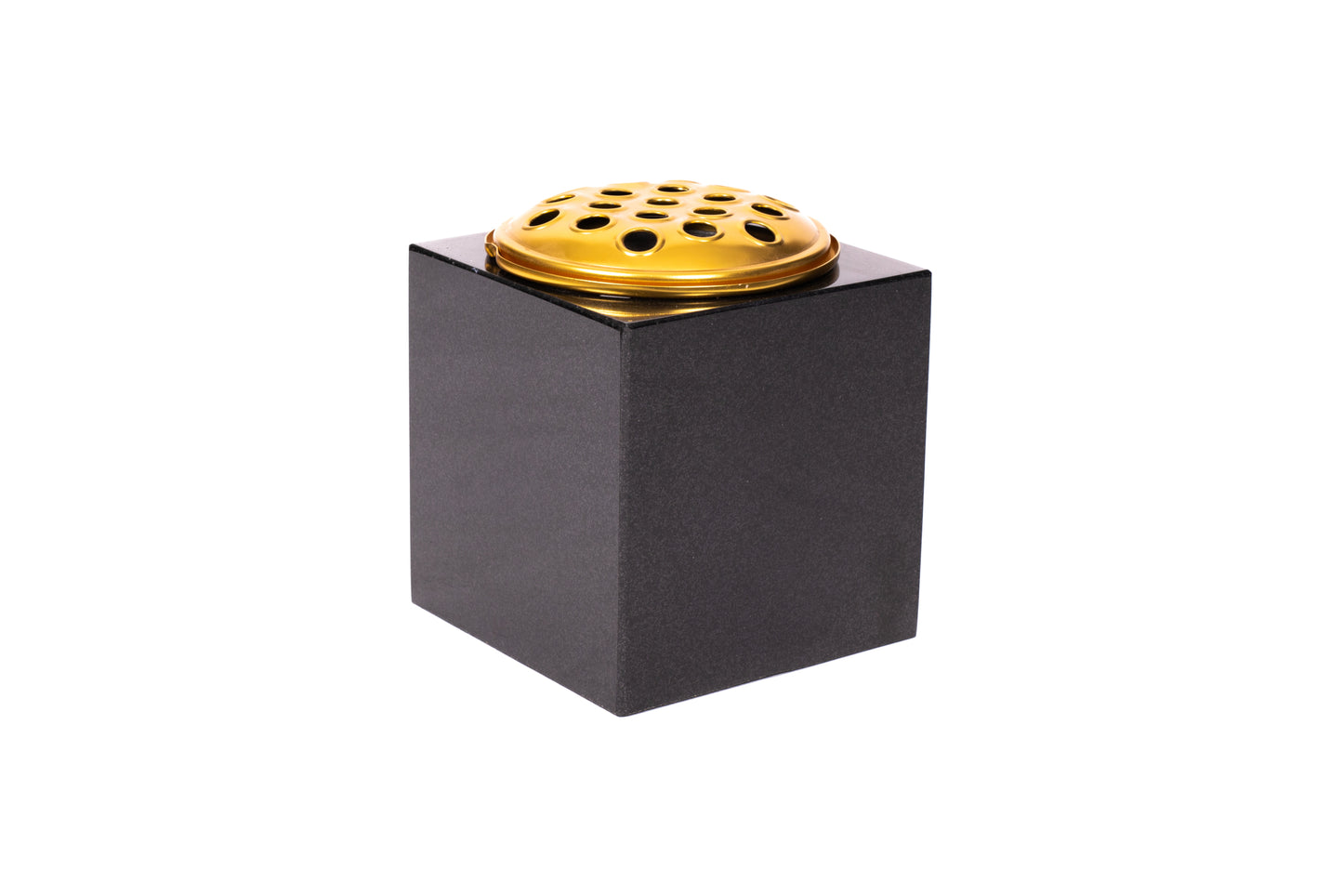 6" Black Headstone Vase