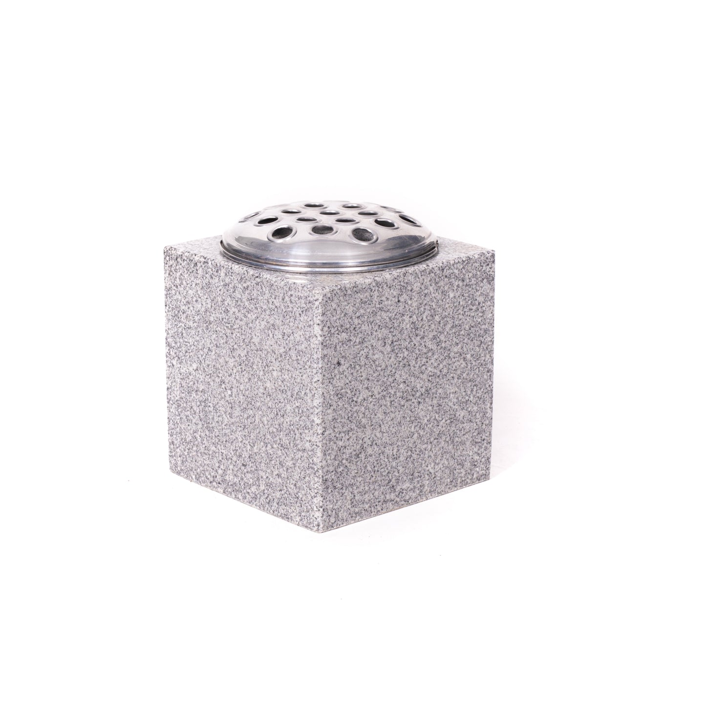 6" Light Grey Headstone Vase